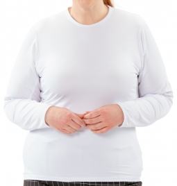 Nancy Lopez Ladies & Plus Size ASPIRATION Long Sleeve Golf Sun Shirts - White